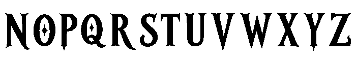 Hollowfang Font UPPERCASE