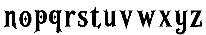 Hollowfang Font LOWERCASE