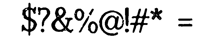 Hollowgate Font OTHER CHARS