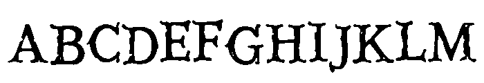 Hollowgate Font UPPERCASE