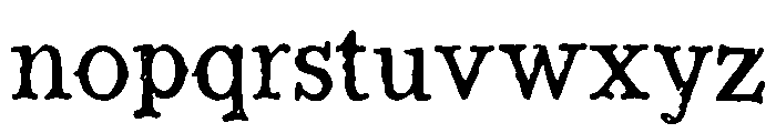Hollowgate Font LOWERCASE