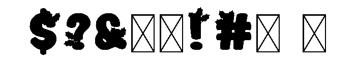 Holly Berries Font OTHER CHARS