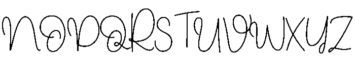 Holly Birthday Font UPPERCASE