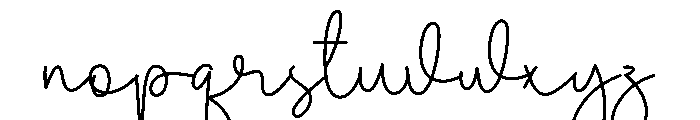 Holly Birthday Font LOWERCASE