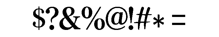 Holly Serif Font OTHER CHARS