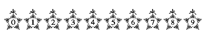 Holly Star Monogram Font OTHER CHARS