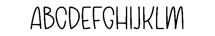 HollyNote Font UPPERCASE