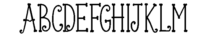 HollyWhim Font UPPERCASE