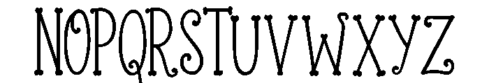 HollyWhim Font UPPERCASE