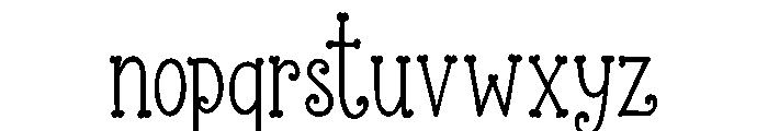 HollyWhim Font LOWERCASE