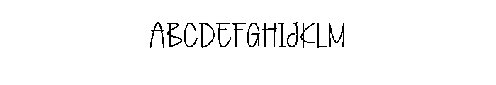 Hollyday Font UPPERCASE