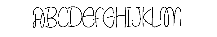Hollyting Font UPPERCASE
