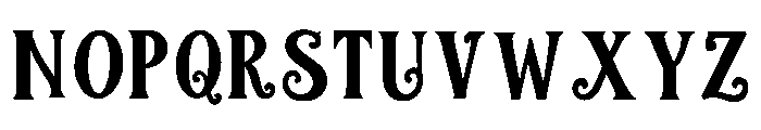 Hollyvane Font UPPERCASE