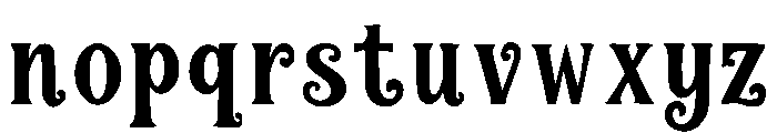 Hollyvane Font LOWERCASE