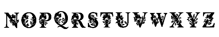 Holographic Regular Font UPPERCASE