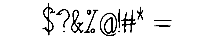 Holy_Letter Font OTHER CHARS