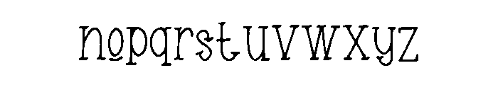Holy_Letter Font LOWERCASE