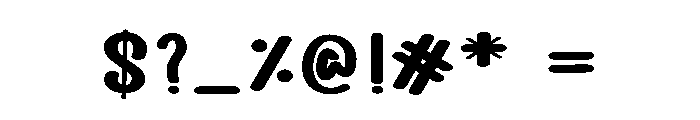 Home Original Font OTHER CHARS
