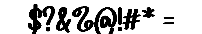 Home Party Font OTHER CHARS