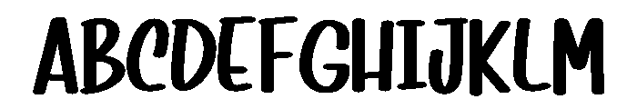 Home Party Font UPPERCASE