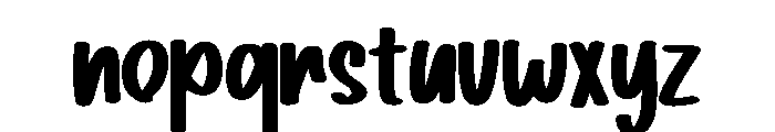 Home Party Font LOWERCASE