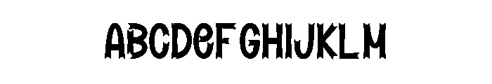 Home Spooky Font UPPERCASE