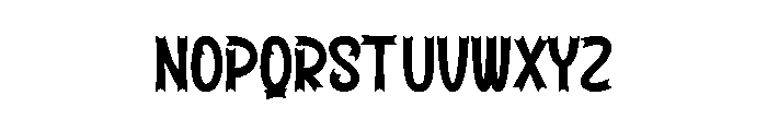 Home Spooky Font UPPERCASE