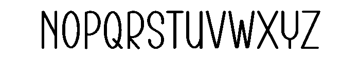 Home Vocation Font LOWERCASE