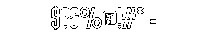 Homebody Outline Regular Font OTHER CHARS