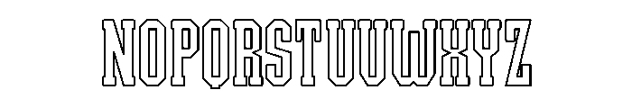 Homebody Outline Regular Font LOWERCASE