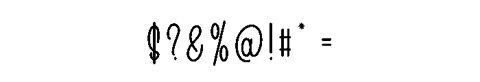 Homemade Alphabet Font OTHER CHARS
