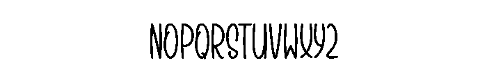 Homemade Alphabet Font LOWERCASE