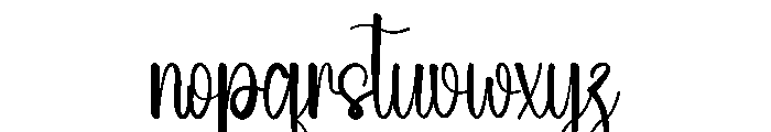 Homemade Valentines Font LOWERCASE