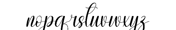 Homestay Enchanting Font LOWERCASE
