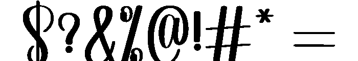 Homestay1 Font OTHER CHARS