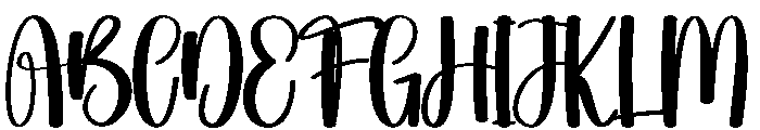 Homestay1 Font UPPERCASE