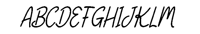 Homework Italic Font UPPERCASE