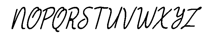Homework Italic Font UPPERCASE