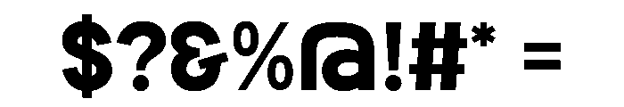 Honest Action Font OTHER CHARS