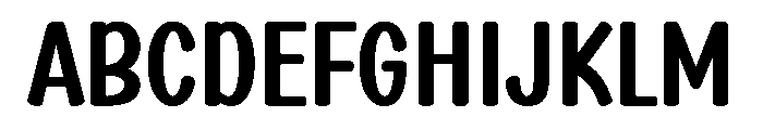 Honest People Font UPPERCASE