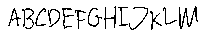 Honest Scrawl Font UPPERCASE