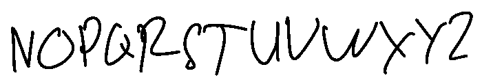 Honest Scrawl Font UPPERCASE