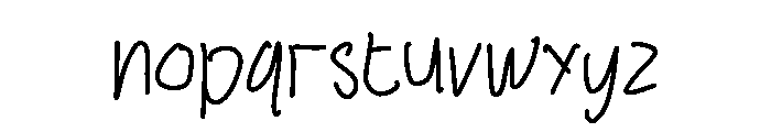 Honest Scrawl Font LOWERCASE