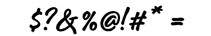 Honest Trace Font OTHER CHARS