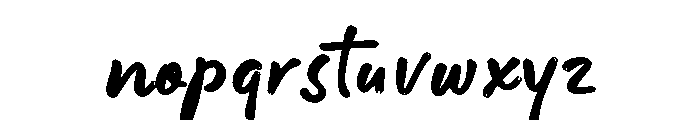 Honest Trace Font LOWERCASE