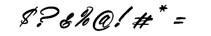 Honestlife Italic Font OTHER CHARS