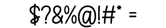 Honey Action Font OTHER CHARS