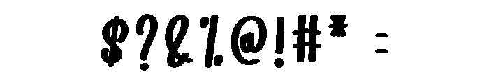 Honey Autumn Font OTHER CHARS
