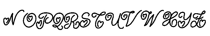 Honey Bloom Script Font UPPERCASE