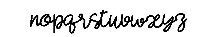 Honey Bloom Script Font LOWERCASE